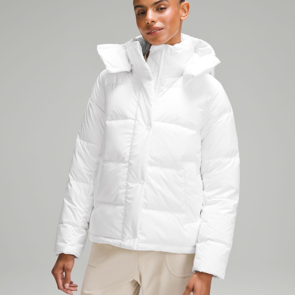 Lululemon White Wunder Puff Jacket NWT Size 0